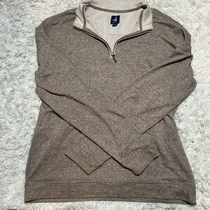 Johnnie O mens khaki quarter zip size XL long sleeve